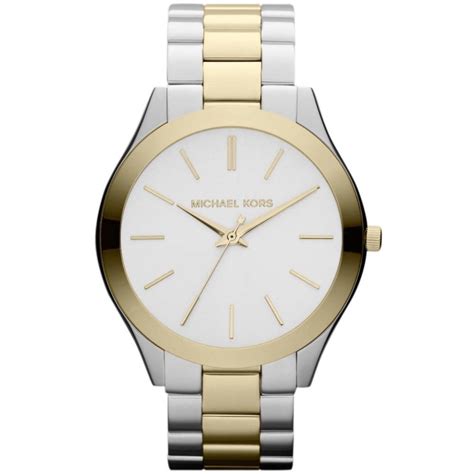 michael kors slim runway two-tone watch|Michael Kors women's runway watch.